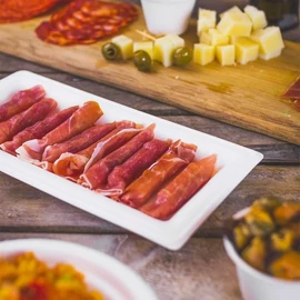 Cukornád tányér, téglalap (26 x 13 cm) lebomló