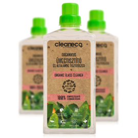 Cleaneco Organikus Üvegtisztító és Általános Tisztítószer 1L - komposztálható csomagolásban