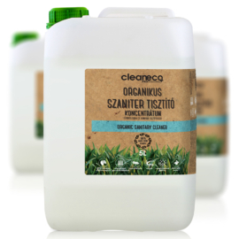 Cleaneco Organikus Szaniter Tisztító koncentrátum - Fürdőszobai és Konyhai tisztítószer - 5L - újrahasznosított csomagolásban