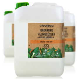 Cleaneco Organikus Felmosószer növényi alkohollal - Narancsolajjal 5L - újrahasznosított csomagolásban