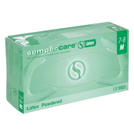 Gumikesztyű latex púderezett XS Sempercare 100db/cs