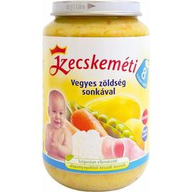 Kecskeméti Vegyes zöldség sonkával 220g bébiétel (min. rendelés 3db)