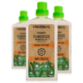 Cleaneco Organikus Felmosószer növényi alkohollal - Narancsolajjal 1L - komposztálható csomagolásban