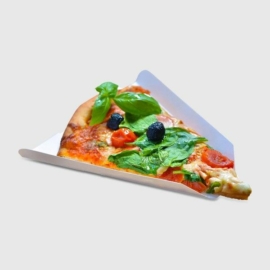 Papírtálca pizzaszelethez, lebomló (20,3 x 18,4 cm)