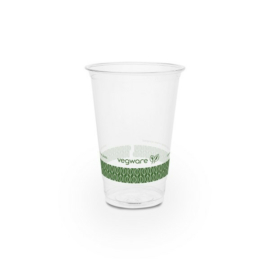 PLA pohár, keskeny, 2,5 dl, lebomló, hideg italokhoz , 500db