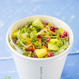 PLA-tető, 115 mm, lapos, 3,4-9,09 dl levestartókhoz (hideg ételhez)