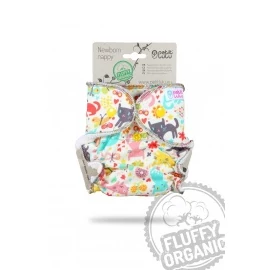 Petit Lulu újszülött patentos nadrágpelenka belső - cicák a réten