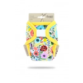 Petit Lulu újszülött tépőzáras pelenka külső - virágos kert