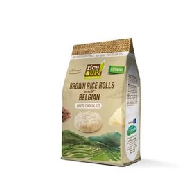 Rice Up barna rizs snack 50g fehércsokis (GLM)