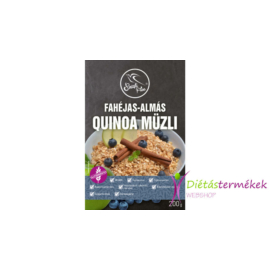 Szafi free fahéjas-almás quinoa müzli (gluténmentes, tejmentes, szójamentes) 200 g