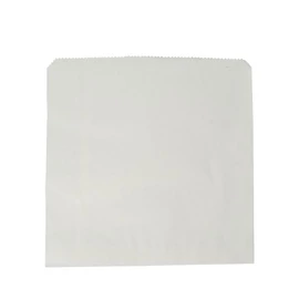 Lapos tasak, újrahasznosított, fehér (21,6 x 21,6 cm)