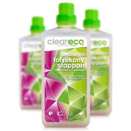 Cleaneco Fertőtlenítő folyékony szappan 1l - komposztálható csomagolásban