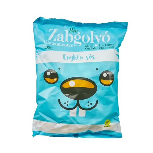 BIO gluténmentes zabgolyó enyhén sós 100g
