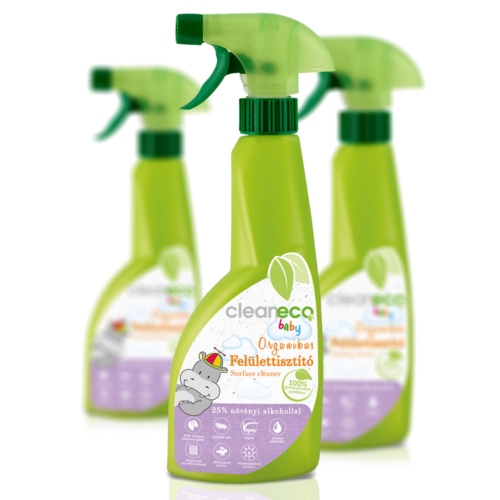 Cleaneco Baby Organikus Felülettisztító 0,5L - újrahasznosított csomagolásban