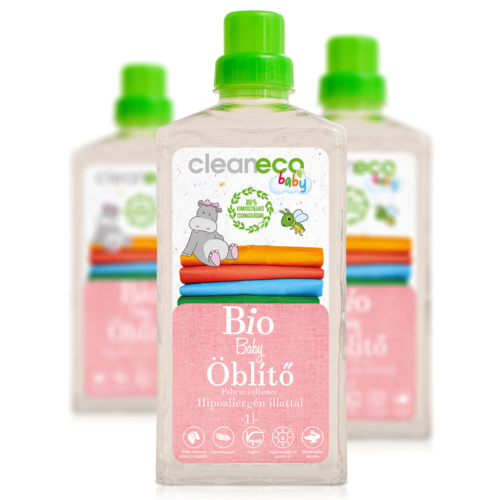 Cleaneco Bio Baby Öblítő 1L - komposztálható csomagolásban