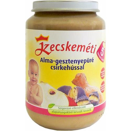 Kecskeméti Alma-gesztenyepüré csirkehússal 190g bébiétel (min. rendelés 3db)