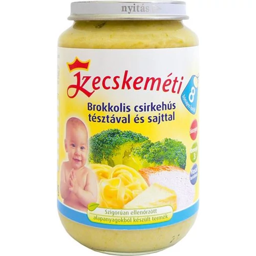 Kecskeméti Brokkolis csirkehús tésztával és sajttal 220g bébiétel (min. rendelés 3db)