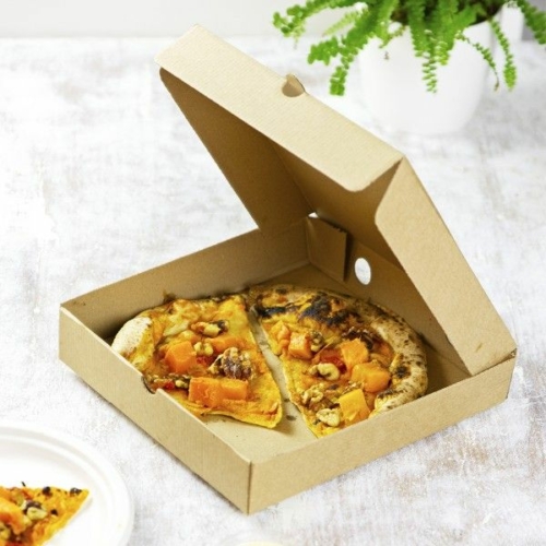 ﻿Pizza doboz, lebomló (24 x 24 x 4,5 cm)