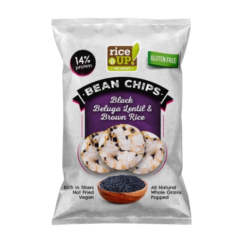 Rice Up protein rizs chips fekete Beluga lencsével 60 g