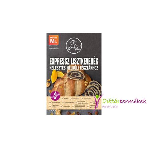 Szafi free expressz lisztkeverék kelesztés nélküli tésztákhoz 1000 g (gluténmentes, tejmentes, tojásmentes, szójamentes, vegán)