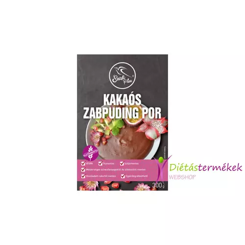 Szafi free kakaós zabpuding por 300 g (gluténmentes, tejmentes, kukoricamentes, szójamentes)