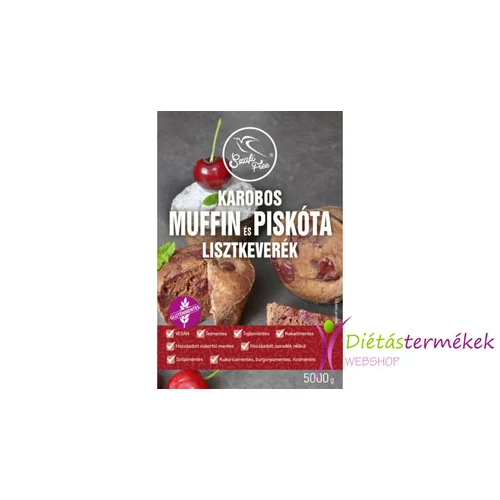 Szafi free karobos muffin és piskóta lisztkeverék 5000 g (gluténmentes, tejmentes, tojásmentes, maglisztmentes, zsírszegény, vegán)