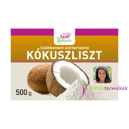 Szafi reform csökkentett zsírtartalmú kókuszliszt 500 g