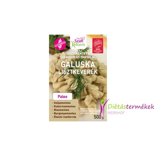 Szafi reform gluténmentes, csökkentett szénhidrát-tartalmú galuska és házi tészta lisztkeverék (paleo) 500 g