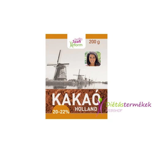 Szafi reform holland kakaópor (20-22% kakaóvaj tartalom) 200 g