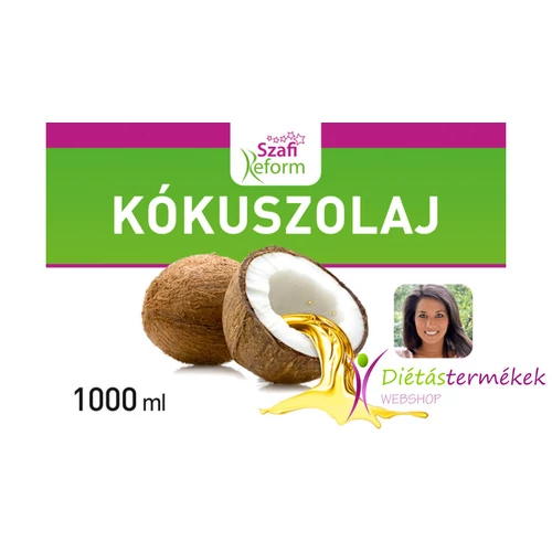 Szafi reform kókuszolaj - kókuszzsír (szűrt, nem hidrogénezett) 1 l