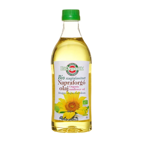 BIO napraforgó olaj szagtalanított 1000ml