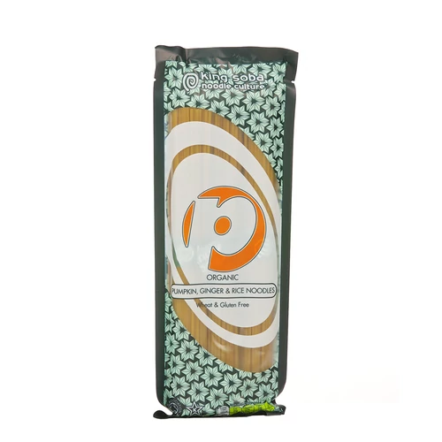 king soba BIO gluténmentes sütőtökös, gyömbéres barnarizs-tészta 250g