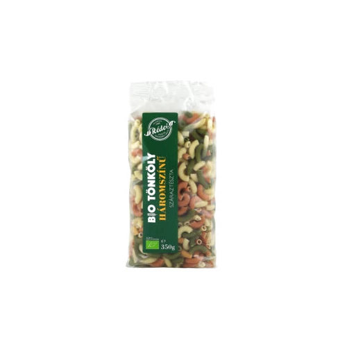 Rédei Bio tönkölytészta 3 színű szarvacska (paradicsomos és spenótos) 350g