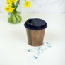 Kép 1/2 - Kávés pohár, 2,8 dl, papír és PLA, lebomló, barna, 1000db 