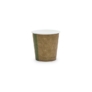 Kép 2/2 - Kávés pohár, 1,14 dl, papír és PLA, lebomló, presszókávés, barna,1000db 