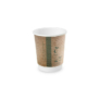 Kép 2/2 - Kávés pohár, 2,27 dl, dupla falú, papír és PLA, lebomló, 500db