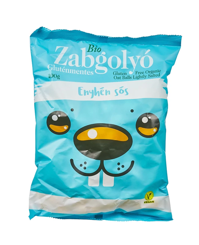 BIO gluténmentes zabgolyó enyhén sós 100g