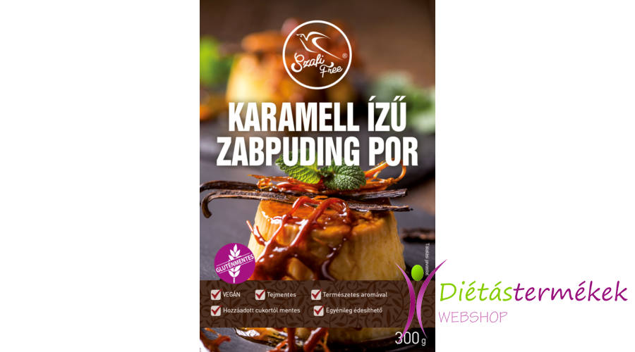 Szafi free karamell ízű zabpuding por (gluténmentes) 300g