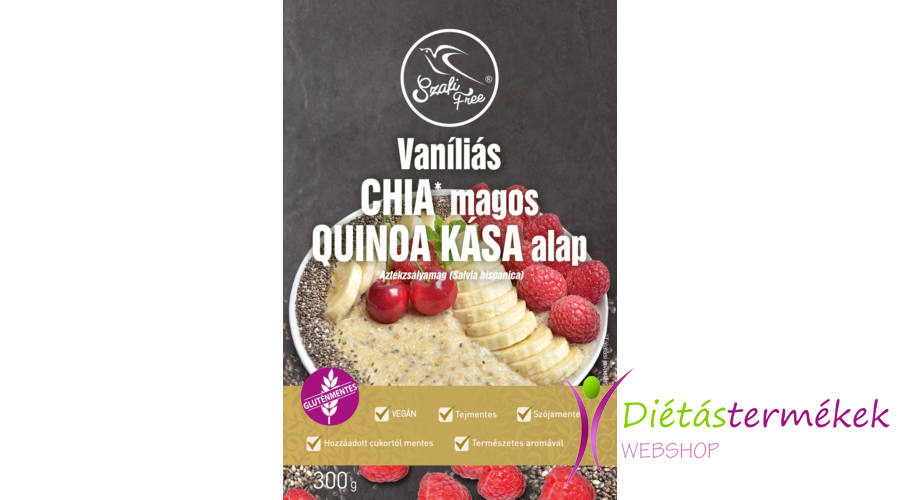 Szafi free reggeliző vaníliás chia magos quinoa kása alap 300 g