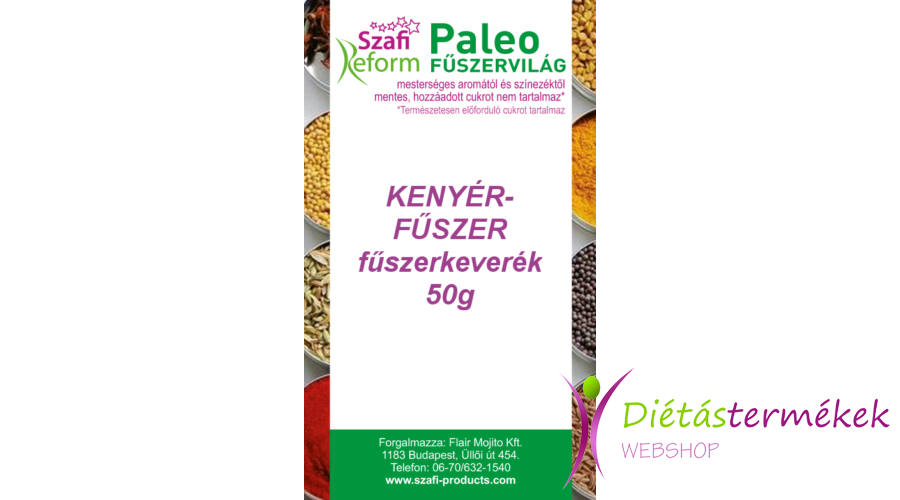 Szafi reform paleo kenyérfűszer fűszerkeverék (gluténmentes) 50 g