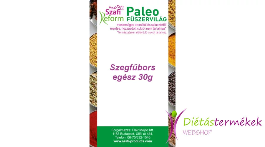 Szafi reform paleo szegfűbors egész 30 g