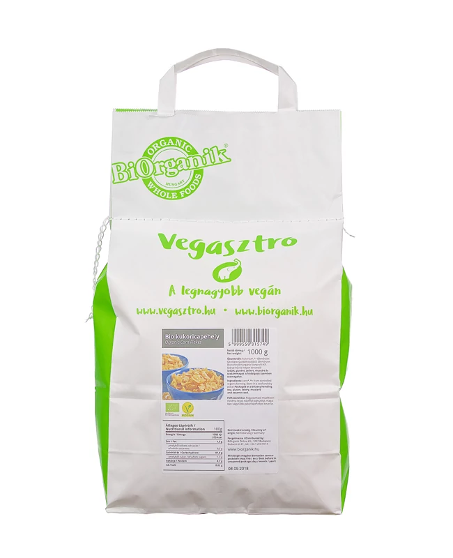  BIO kukoricapehely - cukormentes 1000g VEGASZTRO