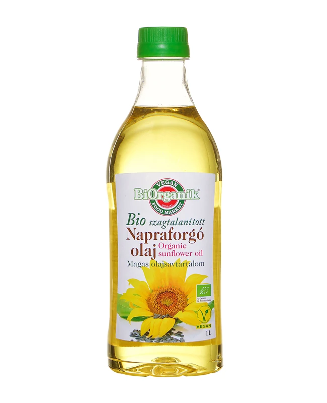 BIO napraforgó olaj szagtalanított 1000ml