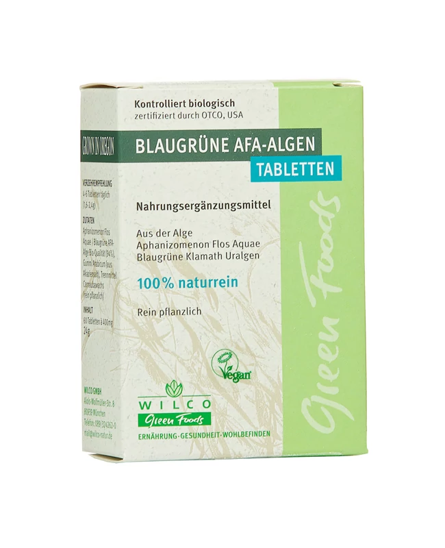 Kék-zöld AFA alga tabletta leveles 60db