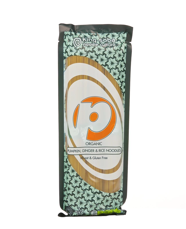 king soba BIO gluténmentes sütőtökös, gyömbéres barnarizs-tészta 250g